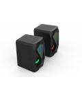 Altavoces gaming denver gas - 500 - 2 x 3w rms - usb - rgb