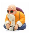Figura hucha plastoy dragon ball maestro mutenroi duende tortuga sentado