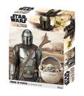 Puzle lenticular prime 3d 500 piezas the mandalorian el mandaloriano mando & grogu en capsula