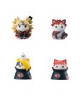 Set 8 figuras megahouse naruto shippuden nyaruto! battle vs akatsuki surtido