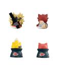 Set 8 figuras megahouse naruto shippuden nyaruto! battle vs akatsuki surtido