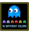 Lampara paladone pac man fantasma fantasmita v2 multicolor