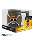 Taza 3d abysse one piece barril jolly roger logo