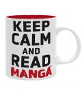 Taza keep calm and read manga