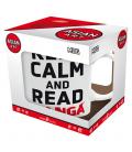 Taza keep calm and read manga