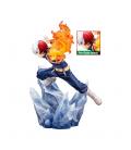 Figura kotobukiya my hero academia artfxj shoto todoroki ver 2 bonus edition pvc escala 1 - 8 26 cm