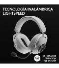 Auriculares gaming logitech g pro x 2 inalámbricos con lightspeed blancos