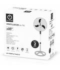 Ventilador de pie thulos et - f16sfv2 - pack 2 40cm - regulable hasta 1.3m - 45w