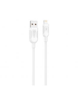 Cable qcharx athens usb a lightning 3a - 1 m - pvc blanco