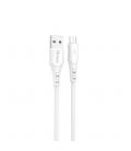 Cable qcharx lisbon usb a lightning 3a - 1 m - pvc blanco