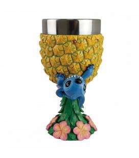 Cáliz decorativo enesco disney stitch con piña