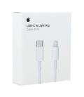Cable original apple iphone usb tipo c a lightning - 1m - mm0a3zm - a - blanco