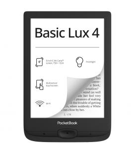 Libro electronico ebook pocketbook basic lux 4 ereader 6pulgadas 8 gb ink black - wifi negro