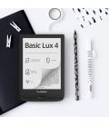 Libro electronico ebook pocketbook basic lux 4 ereader 6pulgadas 8 gb ink black - wifi negro