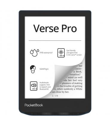 Libro electronico ebook pocketbook verse pro ereader 6pulgadas 16 gb azul - azure