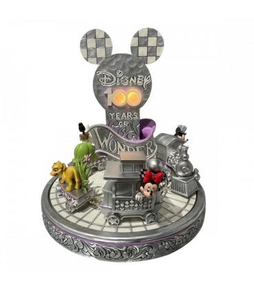 Figura decorativa enesco disney 100 mickey minnie tren