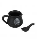 Taza de cerámica paladone harry potter caldero mágico y cuchara hogwarts 1