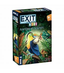 Juego de mesa devir exit kids acertijos en la jungla