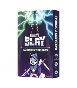 Juego de mesa here to slay expansion barbaros y druidas edad recomendada 10 años