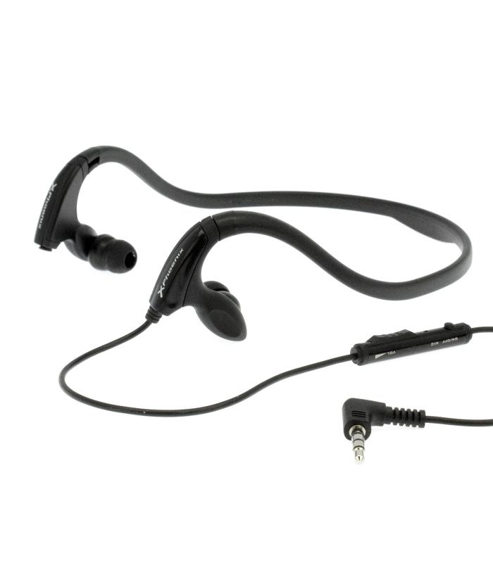 Auriculares de diadema con cable / microfono / control de volumen phoenix  phactivesports / ergonomicos / resistentes al agua y a