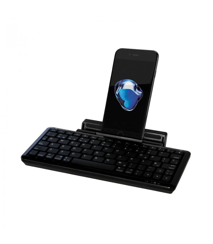 Teclado Bluetooth con Soporte para Móvil y Tablet