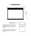 Pantalla eléctrica proyección 135pulgadas