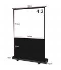 Pantalla phoenix portátil proyección 72pulgadas 145cm facil de transportar