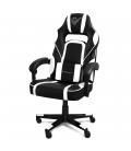 Silla gaming phoenix trophy cuero pu blanca