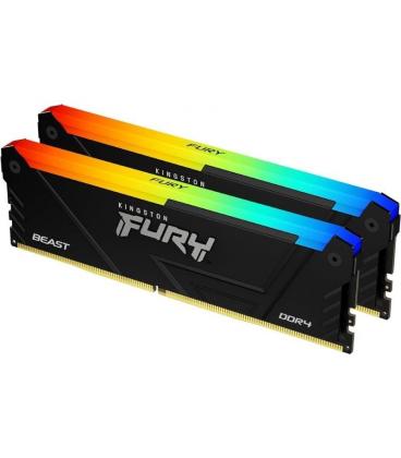 Memoria ram kingston fury beast rgb 2 x 16gb/ ddr4/ 3200mhz/ 1.35v/ cl16/ dimm