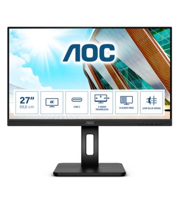 AOC U27P2CA pantalla para PC 68,6 cm (27") 3840 x 2160 Pixeles 4K Ultra HD LED Negro