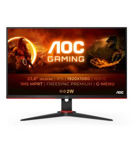 AOC G2 24G2SPAE/BK LED display 60,5 cm (23.8") 1920 x 1080 Pixeles Full HD Negro, Rojo