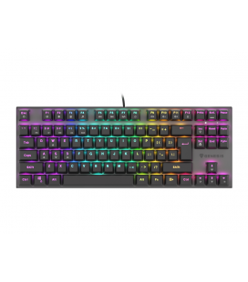 TECLADO GAMING GENESIS THOR 303 TKL RGB NEGRO MECANICO SWITCH OUTEMU ROJO