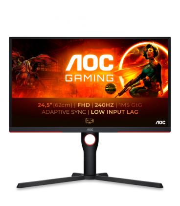 AOC G3 25G3ZM/BK pantalla para PC 62,2 cm (24.5") 1920 x 1080 Pixeles Full HD Negro, Rojo