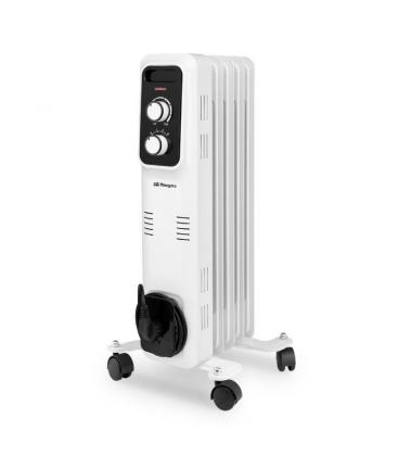 Radiador de aceite orbegozo rl 1000/ 3 potencias/ 1000w/ 5 elementos caloríficos