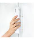 Nanocable Regleta de Enchufes con 3 Tomas, 1.4 m, Blanco