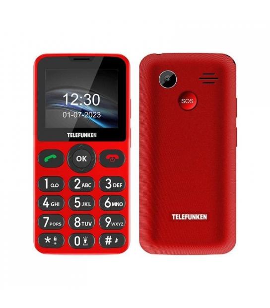 Teléfono móvil telefunken s410 para personas mayores/ negro