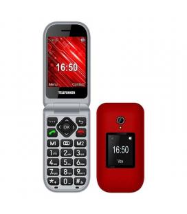 Teléfono móvil telefunken s460 para personas mayores/ rojo