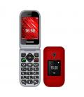Teléfono móvil telefunken s460 para personas mayores/ rojo