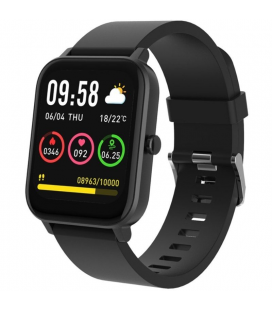 Smartwatch forever forevigo 3 sw-320/ notificaciones/ frecuencia cardíaca/ negro
