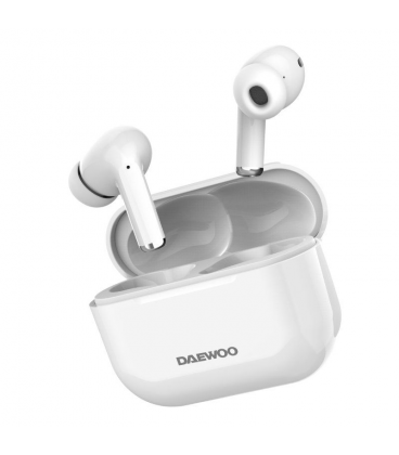 Auriculares bluetooth daewoo dw2002 con estuche de carga/ autonomía 6h/ blancos