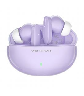 Auriculares bluetooth vention nbfv0 con estuche de carga/ autonomía 7h/ violetas