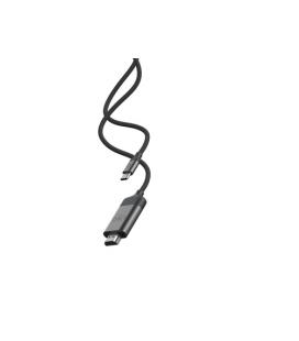 LINQ byELEMENTS LQ48017 adaptador de cable de vídeo 2 m USB Tipo C HDMI Negro