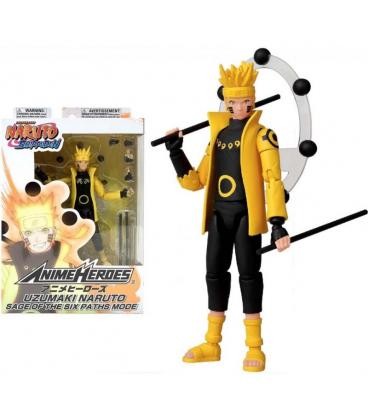 Figura bandai naruto shipudden anime heroes uzumaki naruto modo sabio de los seis caminos