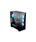 ABYSM Danube Sava H500 Black Escritorio Negro, Transparente