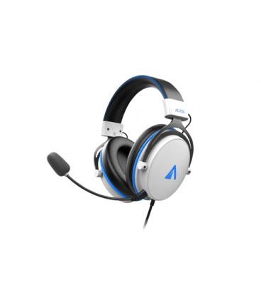 ABYSM AG700 Pro 7.1 White Auriculares Alámbrico Diadema Juego Azul, Blanco