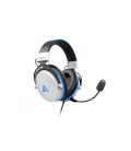 ABYSM AG700 Pro 7.1 White Auriculares Alámbrico Diadema Juego Azul, Blanco