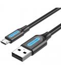 Cable usb 2.0 vention colbi/ usb macho - microusb macho/ 3m/ negro