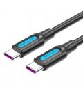 Cable usb 2.0 tipo-c vention cotbd/ usb tipo-c macho - usb tipo-c macho/ 50cm/ negro