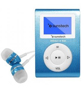 Reproductor mp3 sunstech dedalo iii/ 8gb/ radio fm/ azul