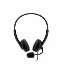 Auriculares micro energy sistem headset office 2+ negro supraural - 30mm - jack 3.5mm - antipop - 20hz - adaptador usb